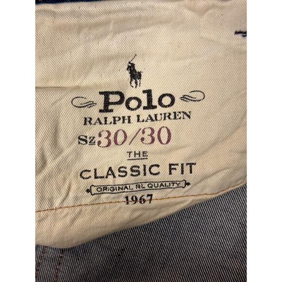 Polo Ralph Lauren Jeans 30 x 30 Mens Classic Fit Repaired Whisker Denim - Picture 8 of 10